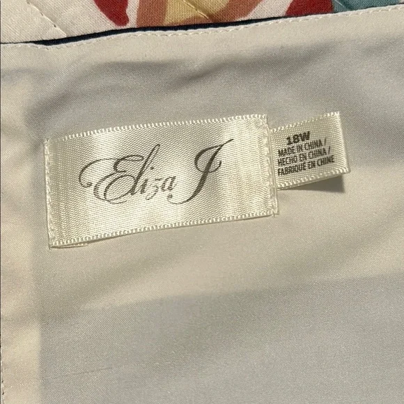 Eliza J Blue and White Sleeveless Cotton Sundress - Picture 2 of 12